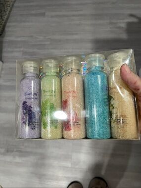 Touch Me Therapeutic Spa Mineral Bath Salt Collection 5 Scents NWT Sealed